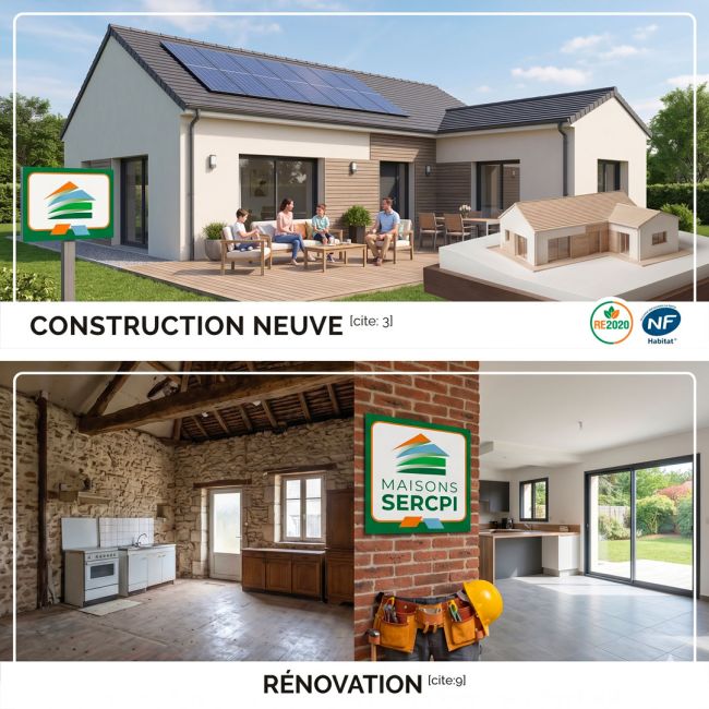 constrcution renovation Maisons SERCPI Saint Doulchard