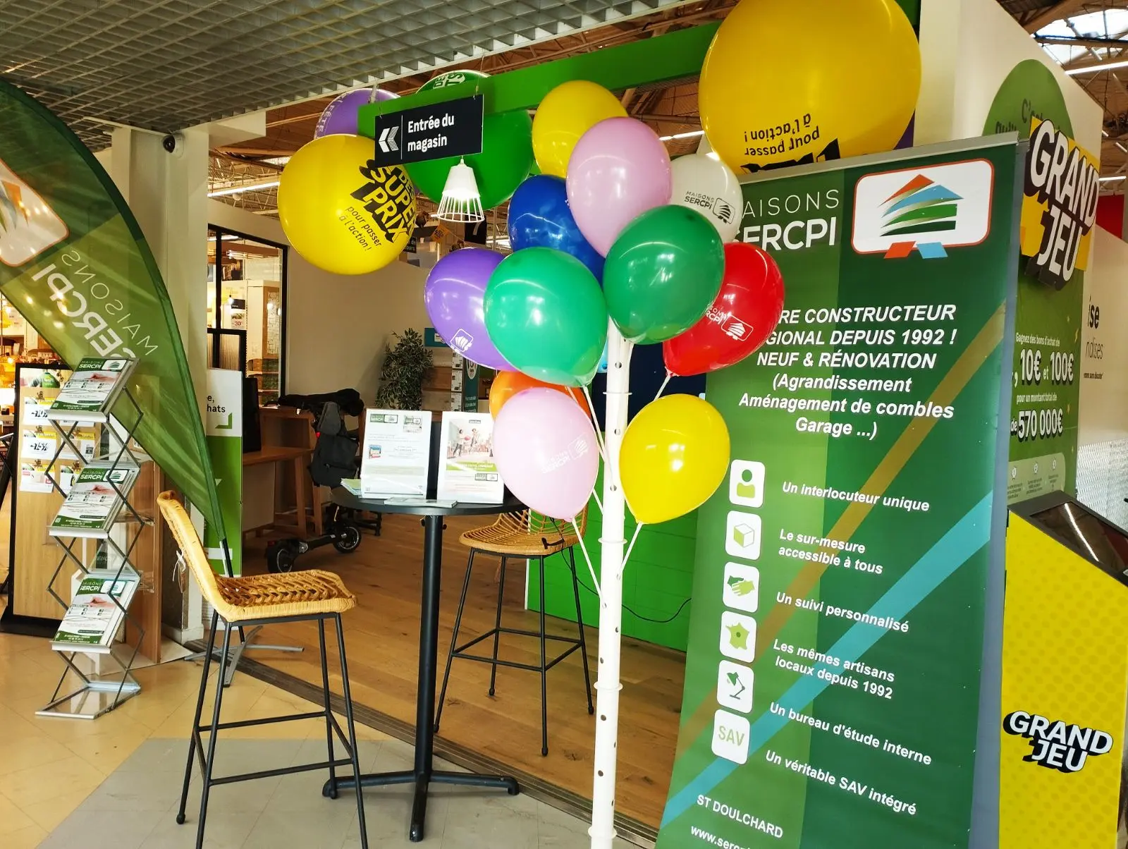 Stand Maisons SERCPI au magasin Leroy Merlin