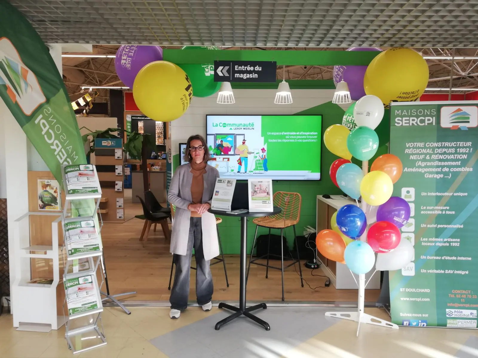 Stand Maisons SERCPI au magasin Leroy Merlin