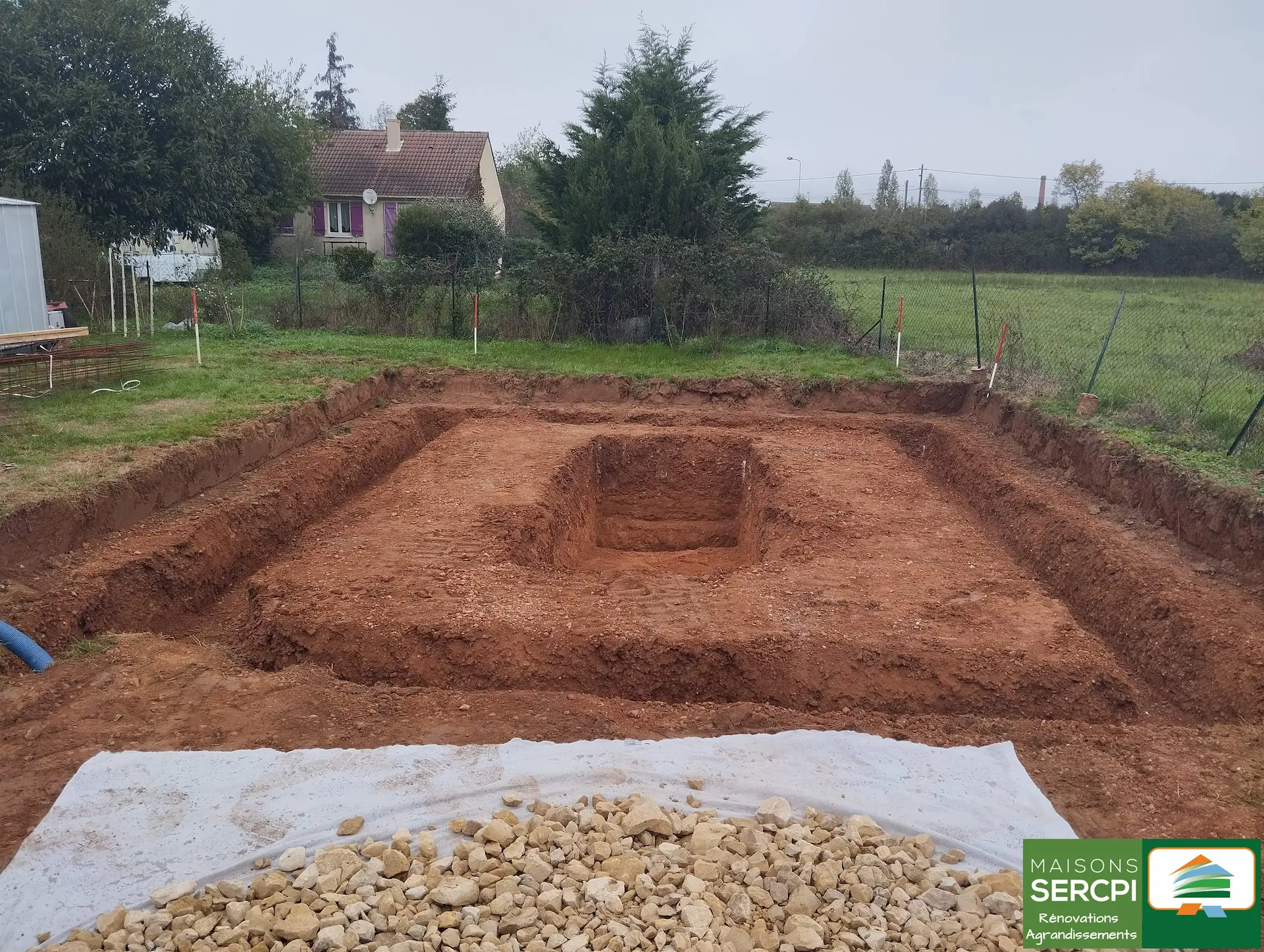 Terrassement garage projet Orval