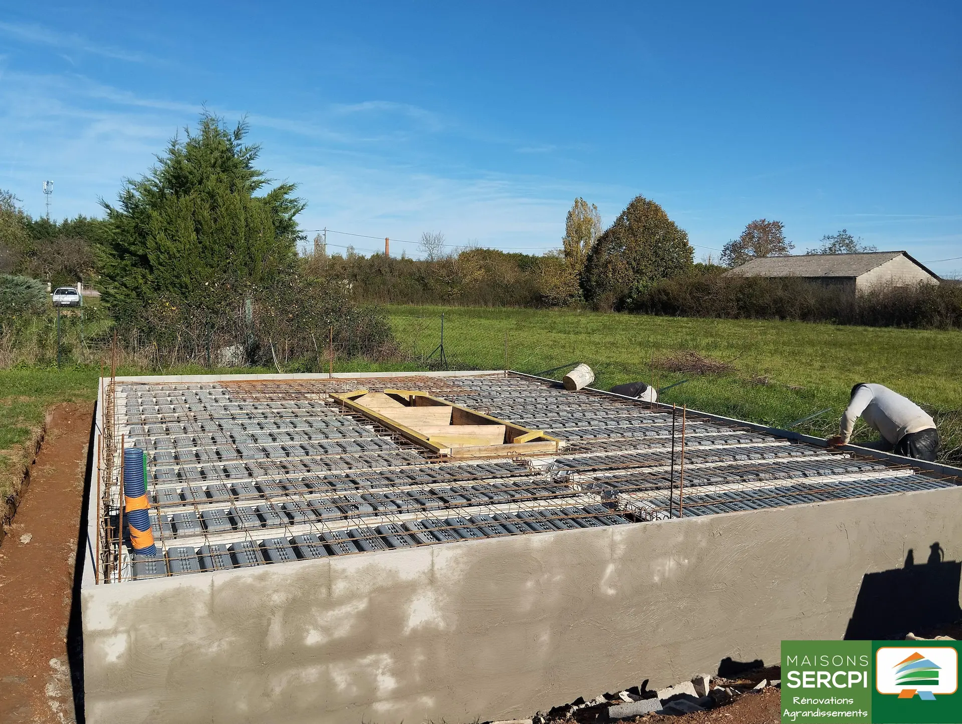 Coulage dalle garage projet Orval